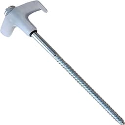 Grondankers Inschroefbaar - Schroefharingen Tent - Stabiel Opzetten - Glow-in-the-dark Materiaal - 20 cm Lengte - Wit — thumbnail 1