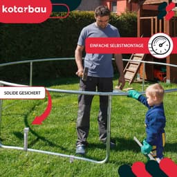 Kotarbau - Verzonken Grondanker voor Trampolines - 430 mm - Staal - Verzinkt — thumbnail 3