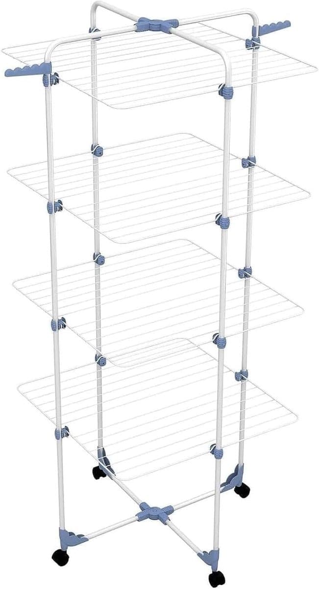 Modulaire Droogmolen - Toren Droogrek - Efficiënt Drogen - Ruimtebesparend Ontwerp - 40 Meter Droogruimte - Wit — afbeelding 1