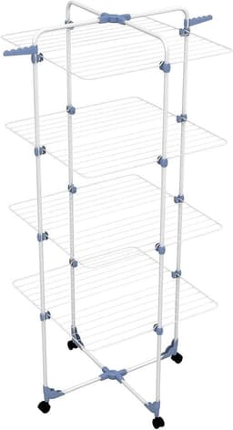 Modulaire Droogmolen - Toren Droogrek - Efficiënt Drogen - Ruimtebesparend Ontwerp - 40 Meter Droogruimte - Wit — thumbnail 1