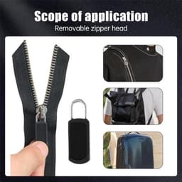 12-delige reparatieset met ritssluiting voor universele vervangende rits met afneembare schuiver - compatibel met koffers, laarzen, jassen en rugzakken — thumbnail 4