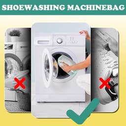 Thijox - 2 Stuks Herbruikbare Schoenenzakken voor Wasmachine - Waszakken met Ritssluiting voor Sneakers, Sportschoenen en Meer - Grijs, 360 Graden Bes — thumbnail 5