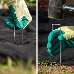 SnelShoppen - 50 Stuks Grondankers van Gecoat Staal - Stevige Grondspijkers voor Tuin, Camping en Beveiliging van Onkruiddoek en Folies - 200x25x3.8 m — thumbnail 4