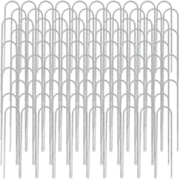 SnelShoppen - 100 Stuks Ø3mm Grondankers - 150x25mm Fixeerankers van Staal - Extra Sterke Grondpinnen voor Tuin, Camping en Kunstgras — thumbnail 1