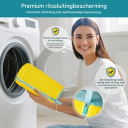 2 waszakken voor sneakers – stevig gaas, ritssluiting, herbruikbaar, voor wasmachine,Schoenwasnet voor alle schoenen – beschermt tegen vervorming en kleurverlies — thumbnail 2