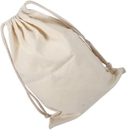 Waszak Dikke Canvas Katoenen Tas - Opbergtas voor Wasgoed - Huishoudelijke Waszak - Trekkoordsluiting - 22 * 28 cm - Biologisch Materiaal — thumbnail 4