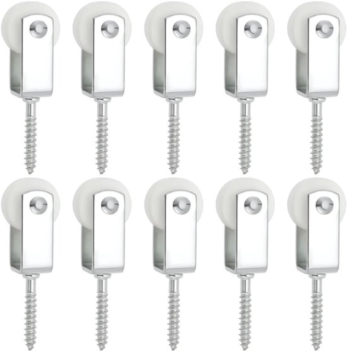 Katrollen 25mm - Nylon Katrol - Takel - Opknoping - Droogrek - Compact ontwerp 38x6mm - Waslijnkatrollen — afbeelding 1