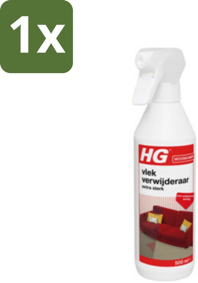 1 x HG Vlekverwijderaar Extra Sterk 500 ml - Vlekverwijderaar - Vlekken Verwijderen - Vlekken Op Textiel - Vlekken Op Tapijt - Vlekken Op Meubel — afbeelding 1
