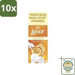 10 x Lenor – Geurbooster – Amber & Orchidee – 12 Wasbeurten – 155 g - Grootverpakking - Geurparels - Wasgeur - Luxegeur - Orchidee - Vanille — thumbnail 1