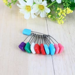 Veiligheidsspelden - Luierklemmen - Babyverzorging - Veilige sluiting - 10 stuks - Multicolor — thumbnail 3