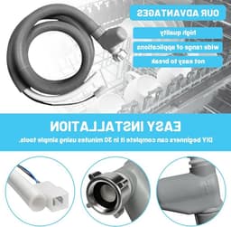 Universele Aquastop Inlaatslang 1.85 m voor Vaatwasser en Wasmachine, Waterstop, 90°C, 10 Bar, Duurzaam en Flexibel — thumbnail 4