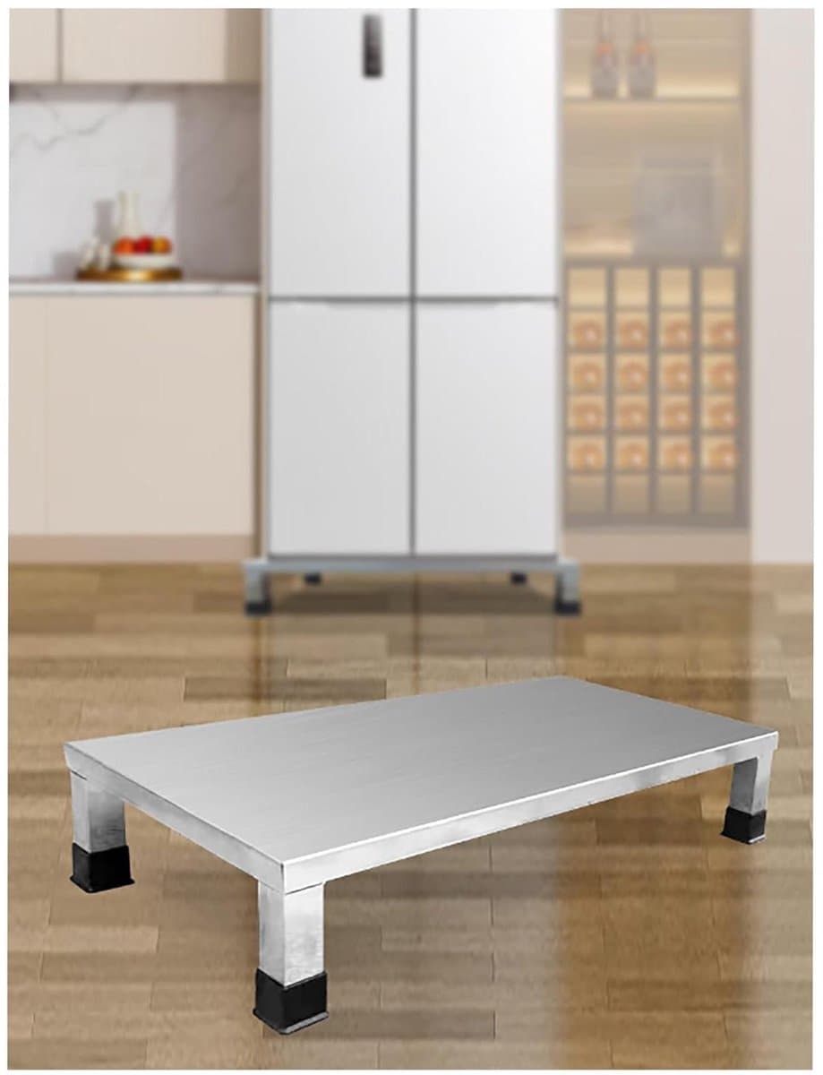 Apparaten Verhoger - Standaard Plank - Apparaten Stabiliseren - Roestvrij Staal - 15 cm Hoog - Zilver — afbeelding 1