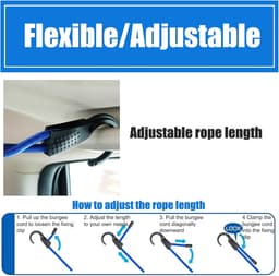 Reiswaslijn - Bagagekabel - Kleding Droge - Verstelbare Lengte - 1.5 Meter - Blauw — thumbnail 4