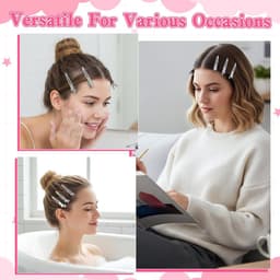 Krulclips - Haarspelden Krokodillenklemmen - Haar Styling - Metalen Enkele Tand - 100 stuks - Zilver — thumbnail 4