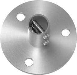 Muur- en Vloeranker - Buisbevestiging Beugel - Vaste Bevestiging - Roestvrij Staal V2A - 337mm Buisdiameter - Zilverkleurig — thumbnail 2