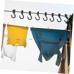 Verstelbare Buiten Kledinglijn - Kampeer Waslijn Ophangkoord - Buiten Kleding Drogen - Winddicht en Verstelbaar - 500 cm - Zwart — thumbnail 2
