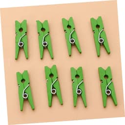 Houten Knijpers - Foto Clips - Decoratie Ophangen - Mini Formaat - 300 Stuks - Groen — thumbnail 3