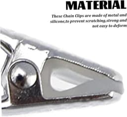 Metalen Krokodillenklemmen - Mini Clips - Organisatie en Knutselen - Robuuste Metalen Constructie - 30 Stuks - Zilver — thumbnail 5
