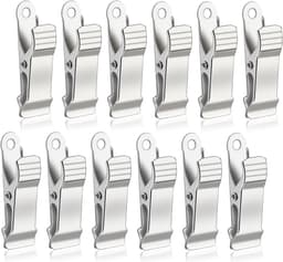 12 stuks metalen mini clips - kleine krokodillen clips - stevige veerclips - geschikt voor keuken - kantoor - school - draden - kleding - handdoeken - papier - DIY projecten — thumbnail 1