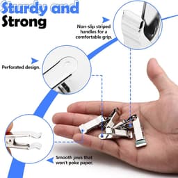 Mini Krokodillenklemmen - Veerklemmen Metalen Clips - Hobby Knutselen Ophangen - Gladde Kaak Stevige Veer - 4 cm - Zilver — thumbnail 5