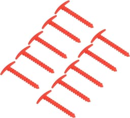 Grondankers Tentharingen - Winddicht Stevig - Tent Bevestigen - T-vormige Handgreep - 10 Stuks 5.7 Inch - Rood — thumbnail 1