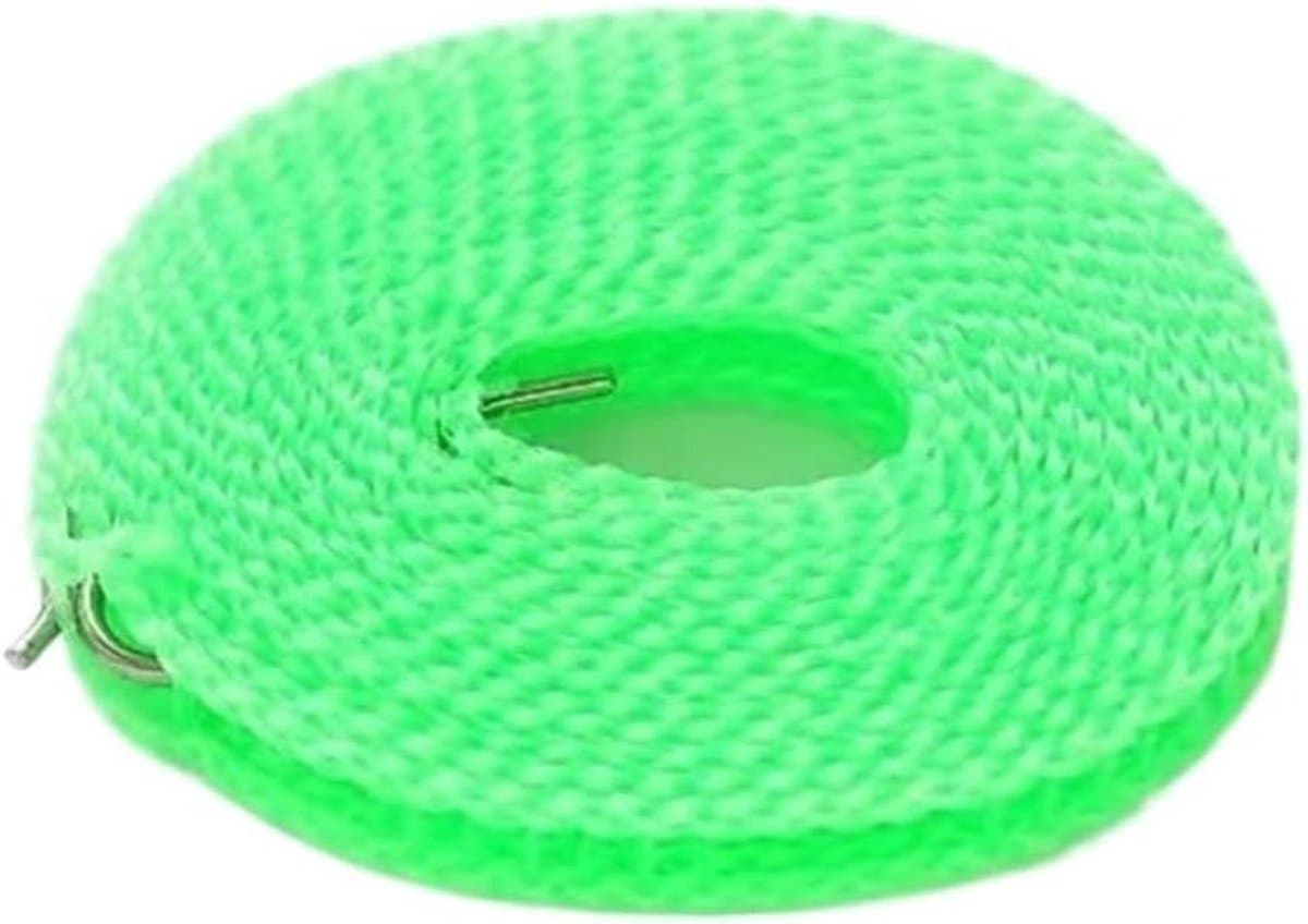 Waslijn - Drooglijn - Kleding Drogen - Uitschuifbaar Ontwerp - 5 Meter - Groen — afbeelding 1