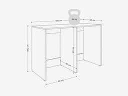 PLATAN ROOM Wasmachinekast, 130 cm breed, bovenbouwkast, wasmachine of wasdroger, kast voor badkamer (65 cm diep, kasjmier) — thumbnail 5