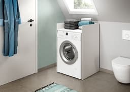 xonox.home Wasmachine-ombouw Free wit imitatie 60 x 101 x 60 cm — thumbnail 4