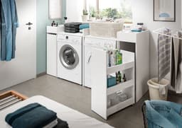 xonox.home Wasmachine-ombouw Free wit imitatie 60 x 101 x 60 cm — thumbnail 5