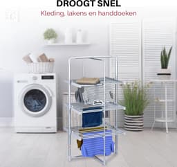 mavoa® Elektrisch Droogrek - Wasrek Inklapbaar - Verwarmd Droogrek - — thumbnail 3