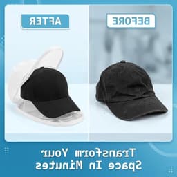 Complete set voor het wassen van petten: beschermende waszak, opvouwbare standaard en anti-deformatie bescherming voor wasmachine en vaatwasser. — thumbnail 4