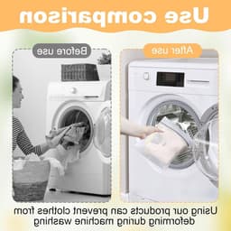 Set van 4 wasnetten voor delicate was - ademend fijn gaas - beschermt lingerie, sokken en babykleding - met rits - veilig voor wasmachine en droger — thumbnail 3
