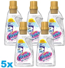 Vanish Oxi Action Gel – 5 x 1400ml – Vlekverwijderaar voor Witte Was – Stralend Wit — thumbnail 1