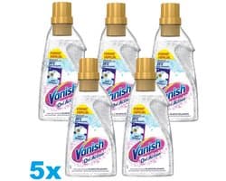 Vanish Oxi Action Gel – 5 x 1400ml – Vlekverwijderaar voor Witte Was – Stralend Wit