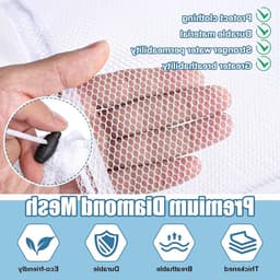 Set van 3 Kleine Wasnetjes voor Delicate Kleding met Trekkoord - Duurzame Waszakken voor Ondergoed, Sokken en Babykleding - Ideaal voor de Wasmachine en Reizen 30x40 cm — thumbnail 5