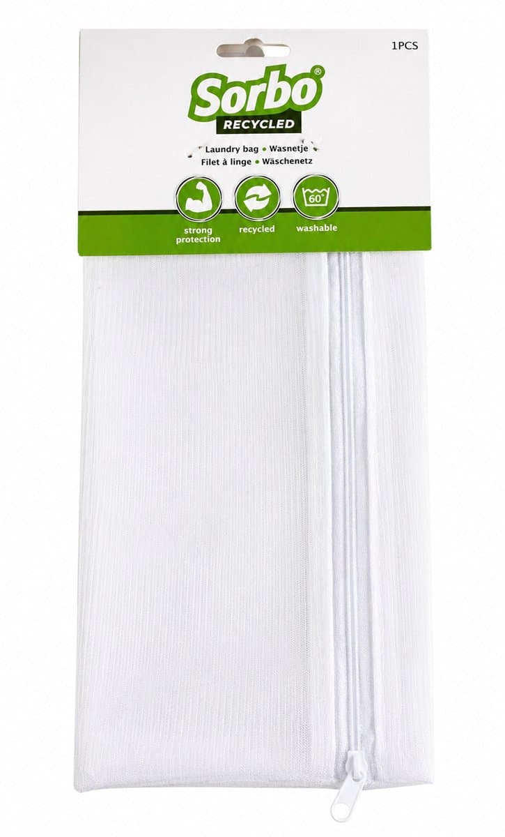 Sorbo 2x Waszakje Gerecycleerd 30x40cm 60g/m² – Duurzame Waszak — afbeelding 1