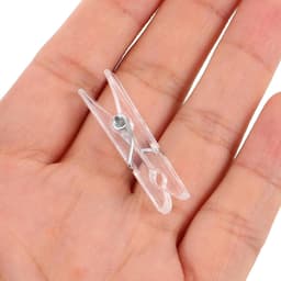 Mini Plastic Clips - Kleine Knijpers - Foto Decoratie - Onzichtbare Charme - 100 Stuks - Transparant — thumbnail 5