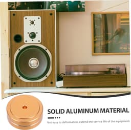 Anti-slip Matten - Apparaat Voetjes - Trillingen Dempen - Aluminium Constructie - 40 x 40 x 75 mm - Goudkleurig — thumbnail 5