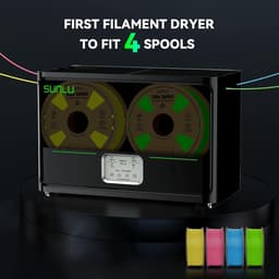 Filament Droogbox - Draad Droger - 3D Printen - Droogt 4 Spoelen - Tot 70°C - Zwart — thumbnail 4