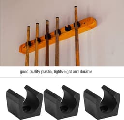 Biljart Keu Clips - Keu Organizer - Keu Opbergen - Set van 6 - Mini Rod - Plastic — thumbnail 4