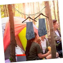 Verstelbare Kledinglijn - Draagbare Waslijn - Reizen & Kamperen - Antislip Ontwerp - 175 cm - Olijfgroen — thumbnail 3