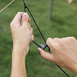 Waslijnset Clips - Drooglijnen Lanyard - Kleding Drogen - Winddichte Clips - 5 Meter - Zwart — thumbnail 5