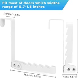 REWYTAZ-2 stuks - Inklapbaar Wanddroogrek - Wandmontage voor Kleding - Kledinghanger - Uitklapbaar Kledingrek Wand - Wanddroogrek voor Kleding - Droogrek voor kleding aan de muur - Wit — thumbnail 2