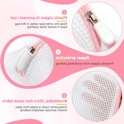 4-delige wasmachine net met rits voor bh's, blouses, ondergoed, sokken en babykleding — thumbnail 5