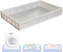Afdruipbak Levensmiddelen - Lekbak Kunststof - Veelzijdig Opbergen - Schokbestendig Krasbestendig - Tot 200kg Belastbaar - Zwart — thumbnail 1