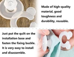 Dailygoods - Set van 24 Antislip Bedklemmen voor Dekbedovertrekken — thumbnail 4