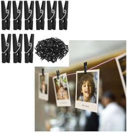 Dailygoods- Wasknijper 100 Stuks - Mini Wasknijpers Hout - Kunststof Klemmen - Decoratieve Clips - 25 mm - Duurzaam en Flexibel — thumbnail 1