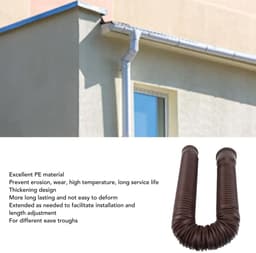 Dailygoods- Regenpijp Verlenger Flexibel - Afvoer Verlenger - Onderuitloop Connector - Uitbreidbaar van 20 tot 59 Inch - Antivries/Explosiebestendig - Bescherming Fundering - Afvoerbuis — thumbnail 3