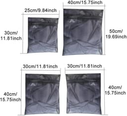Dailygoods- Wasnet - 4 Stuks - Waszak met Ritssluiting - Waszakken voor Wasgoed - Mesh-Waszak - Polyester - Draagbaar voor Reis — thumbnail 4