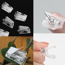 Dailygoods- Kunststof Clips 70 Stuks - Dubbelzijdige Veerklemmen - Transparante Klemmen - Lichtgewicht - Voor Foto's/Sjaals - Duurzaam en Sterk — thumbnail 4
